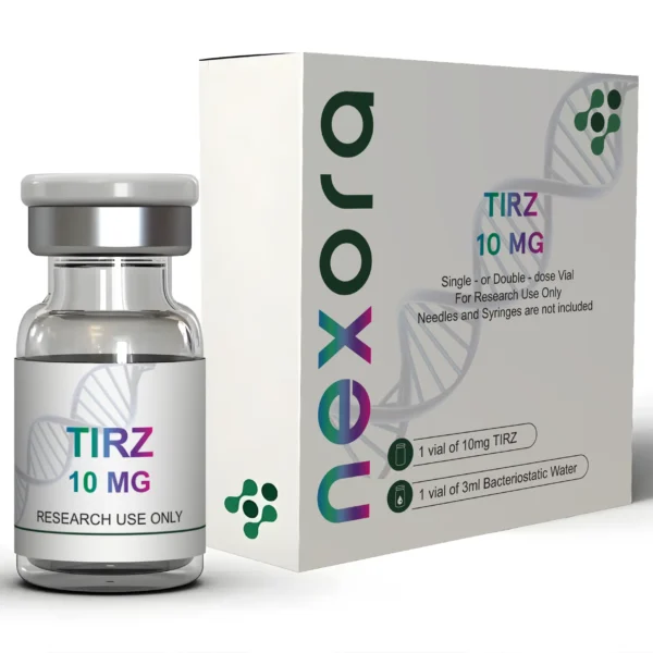 TIRZ 10 mg - pudełko i fiolka Nexora