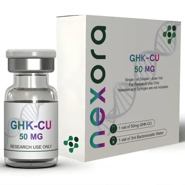 GHK-CU 50 mg - pudełko i fiolka Nexora